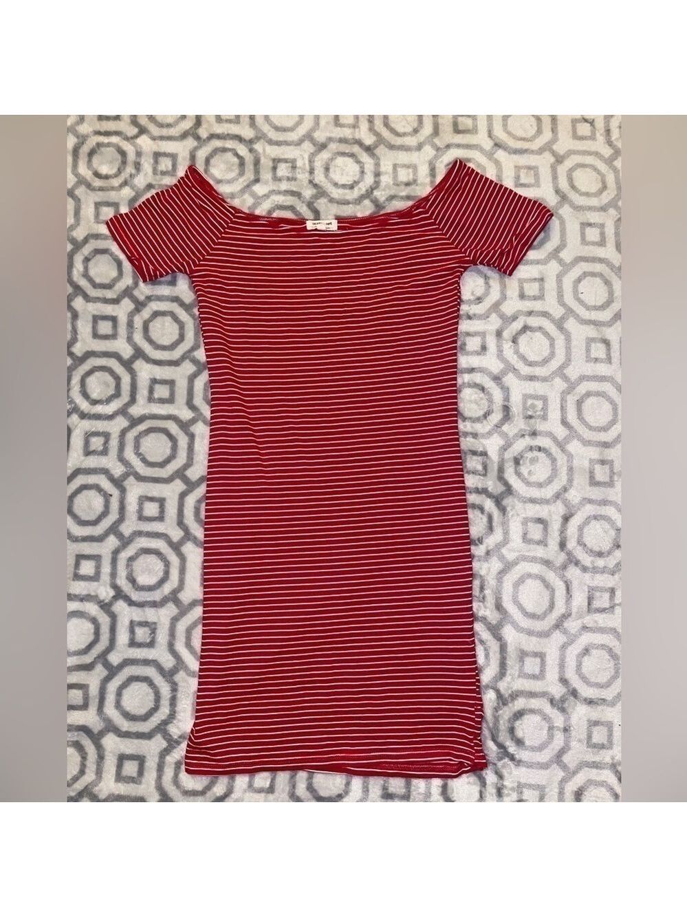 Heart & Hips I Tank Dress Red white stripe Size S